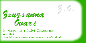 zsuzsanna ovari business card